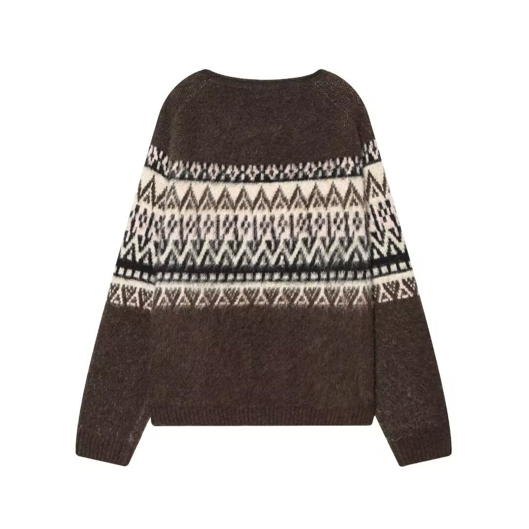 Top in maglia jacquard - Moda chic europea KUN-00019