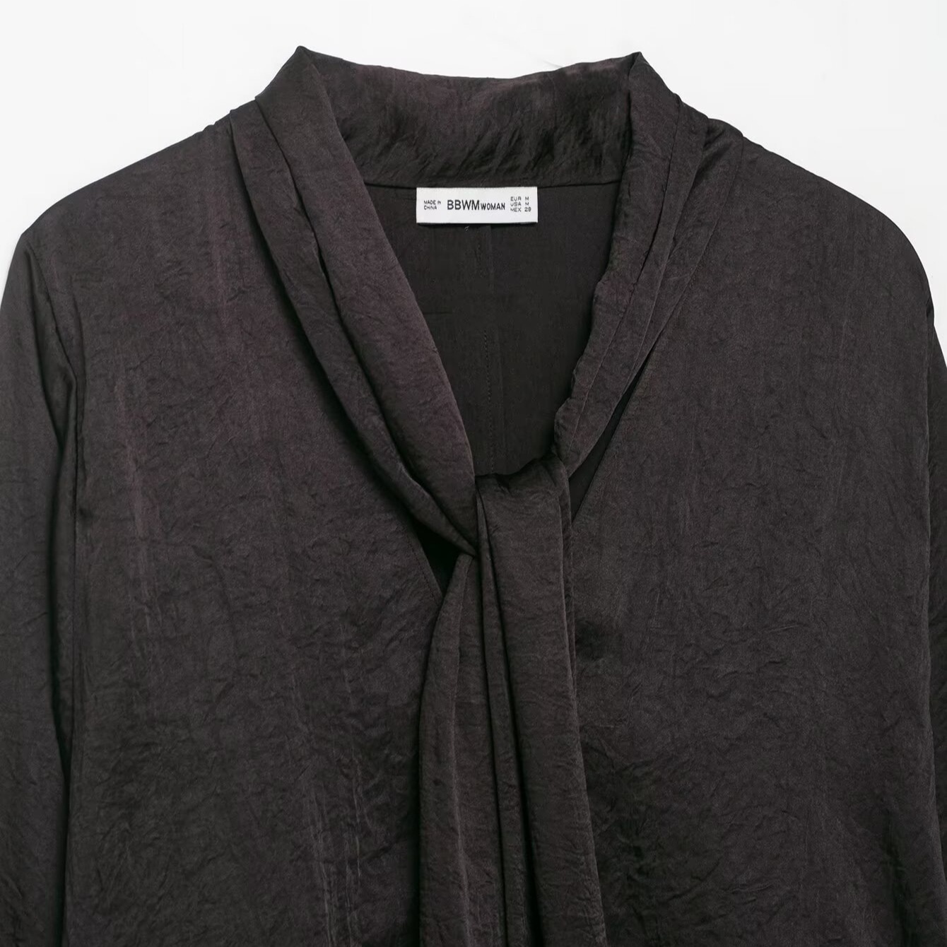 Women's Flowy Long Blouse - Stylish Tie Neck KUN-00050