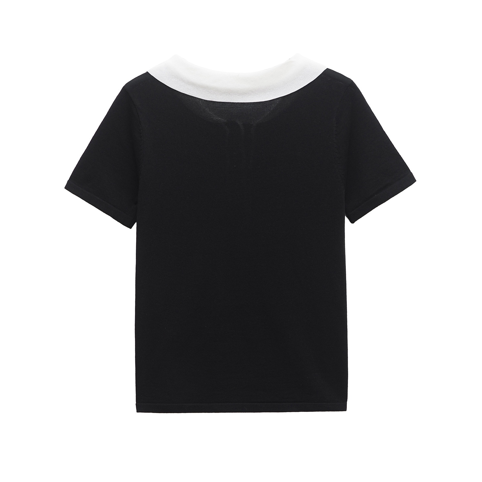 Polo da donna Color Block Classica Versatile Chic KUN-00003