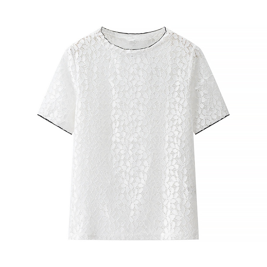 Top da donna lavorato all'uncinetto - Elegante e leggero KUN-00005