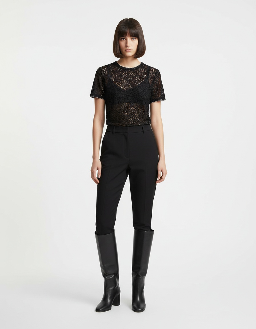 Top da donna lavorato all'uncinetto - Elegante e leggero KUN-00005