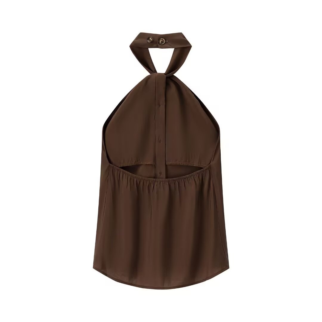 Top a canotta da donna, chic e versatile, modello KUN-00010