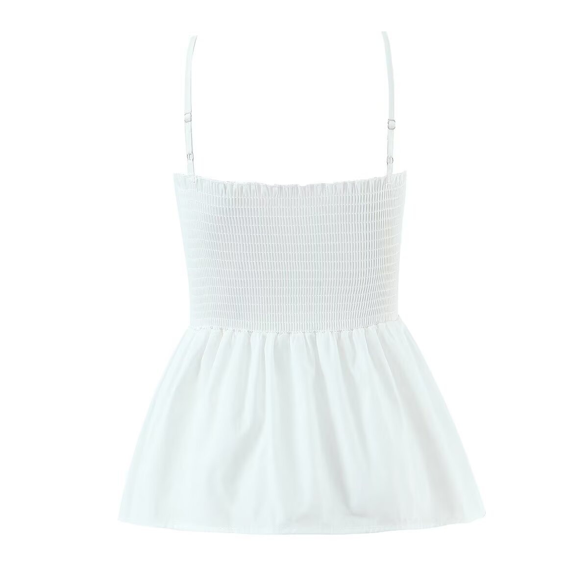 Top a canotta da donna con fiocco e volant KUN-00020