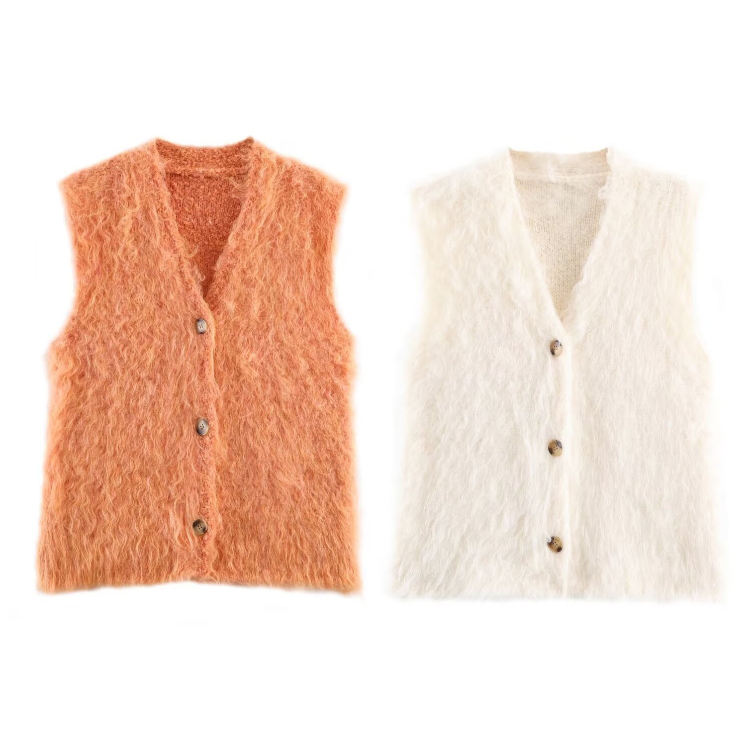 Gilet in maglia senza maniche - Cardigan elegante e di tendenza KUN-00022