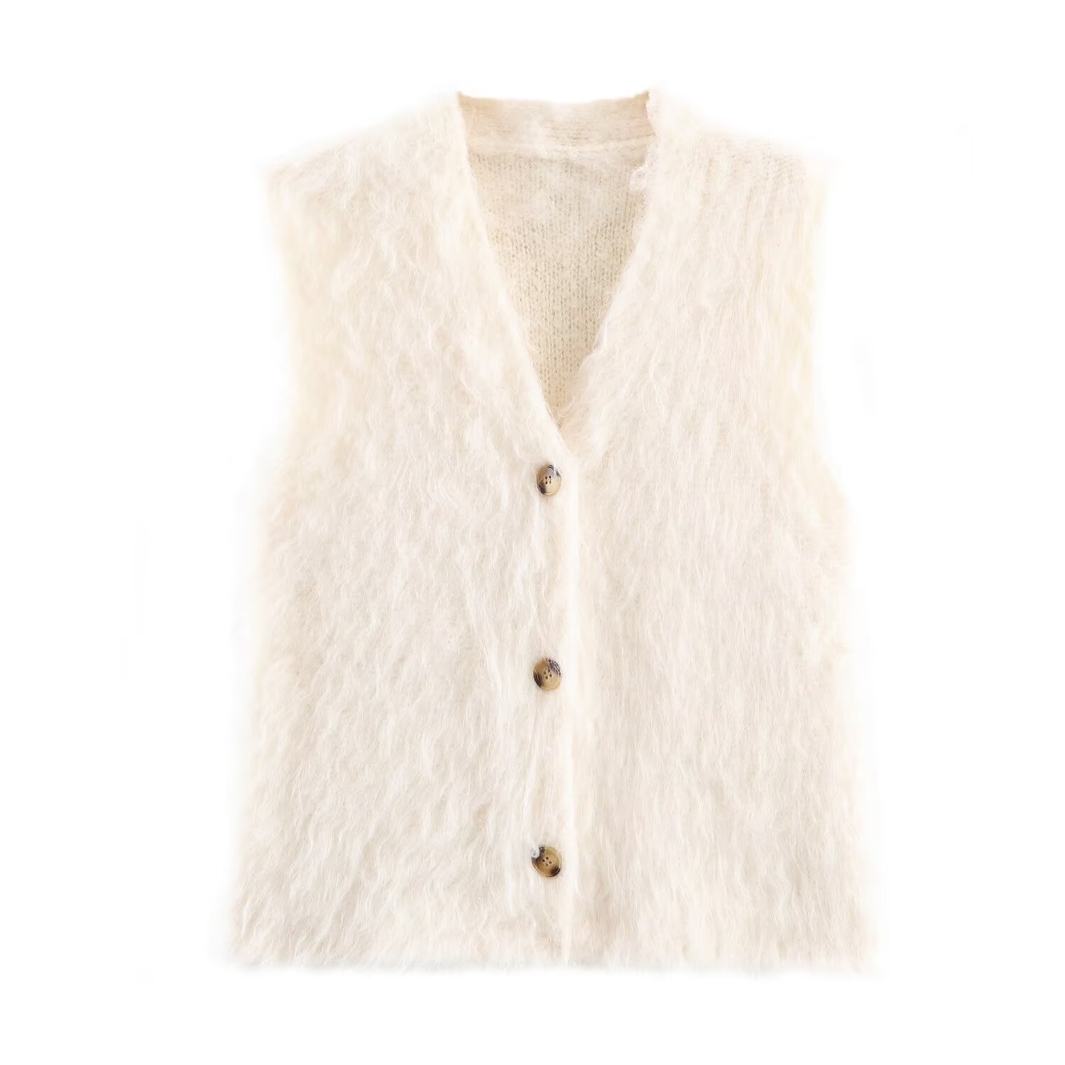 Gilet in maglia senza maniche - Cardigan elegante e di tendenza KUN-00022