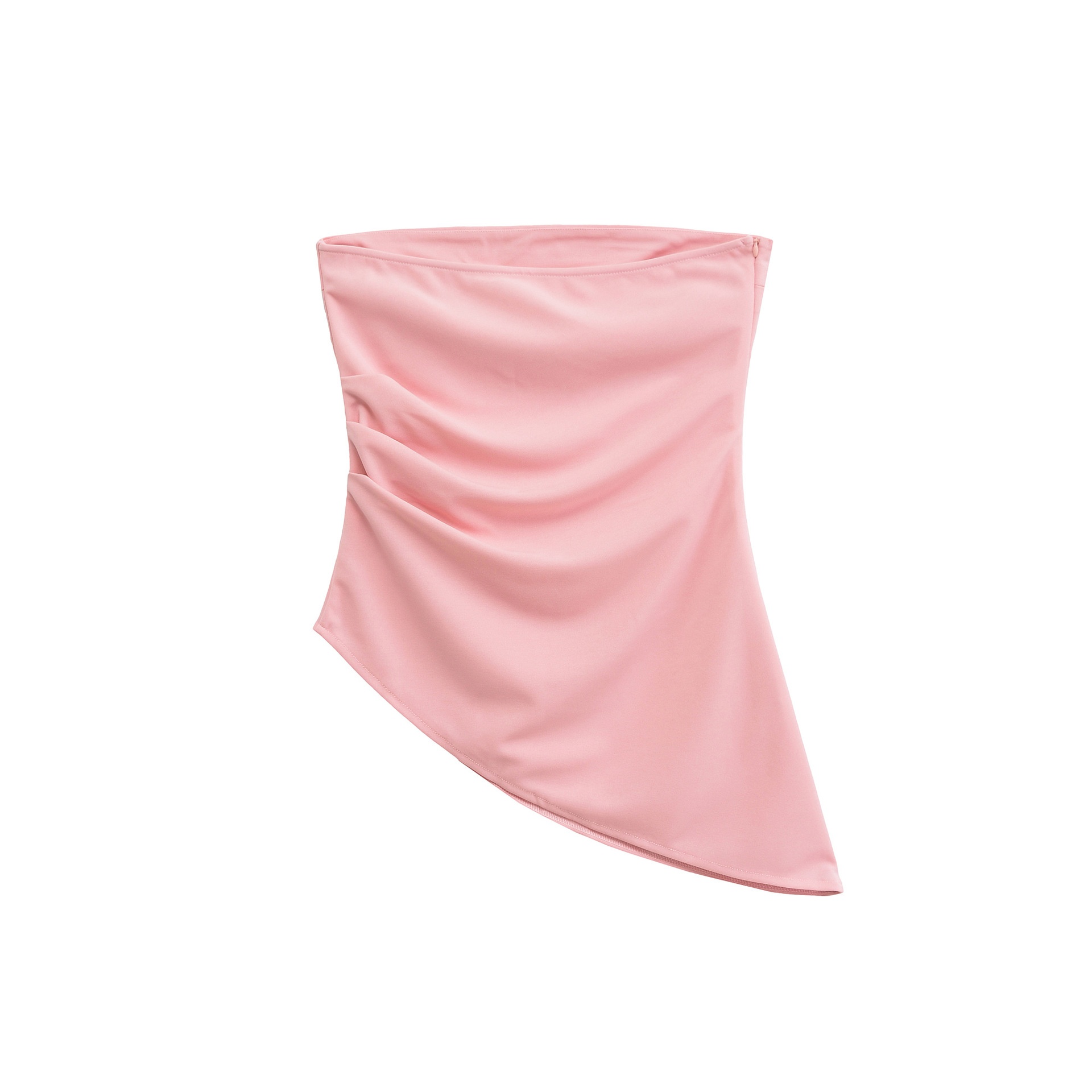 Top asimmetrico arricciato dalla vestibilità slim KUN-00027