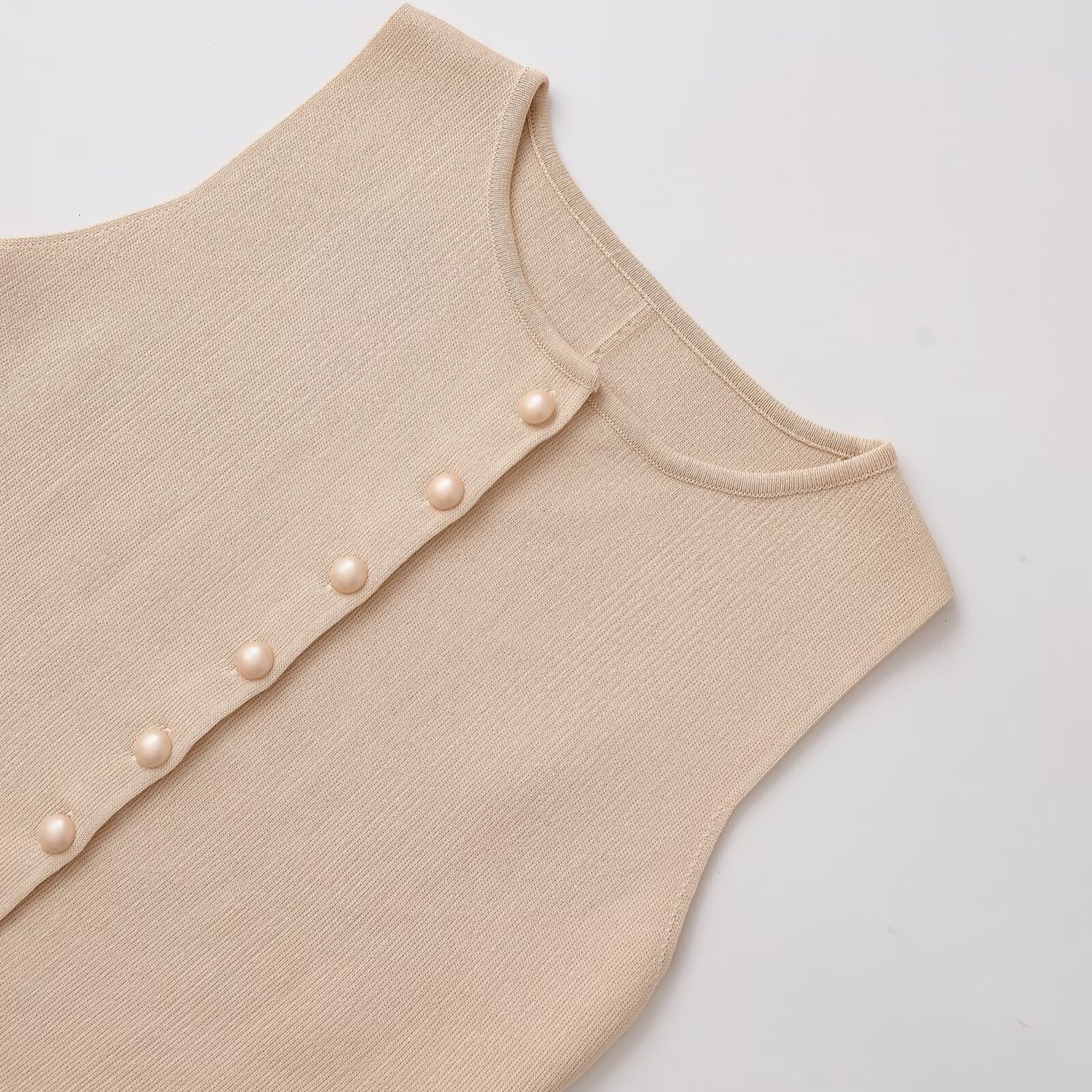 Canotta senza maniche a trapezio - Stile europeo di tendenza KUN-00033