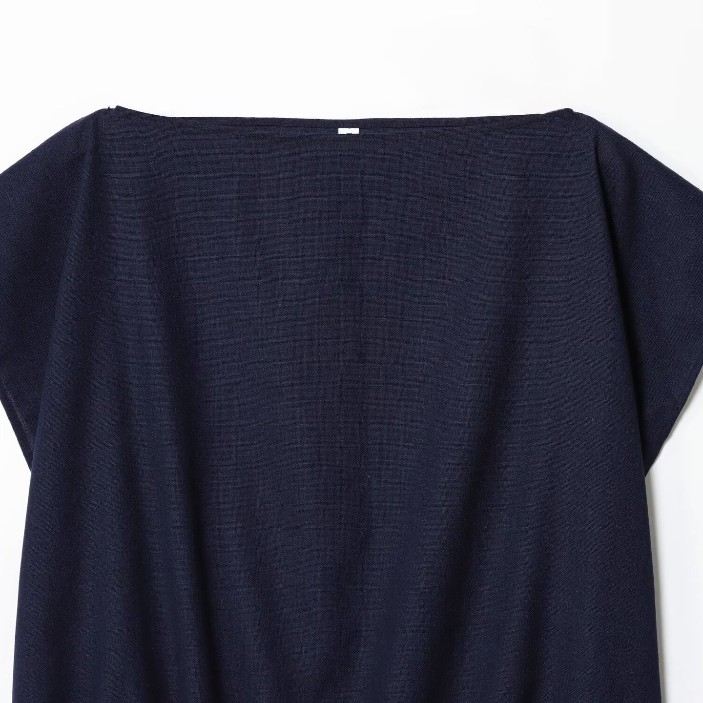 Top in lino con laccetti - Camicetta alla moda in stile europeo KUN-00043