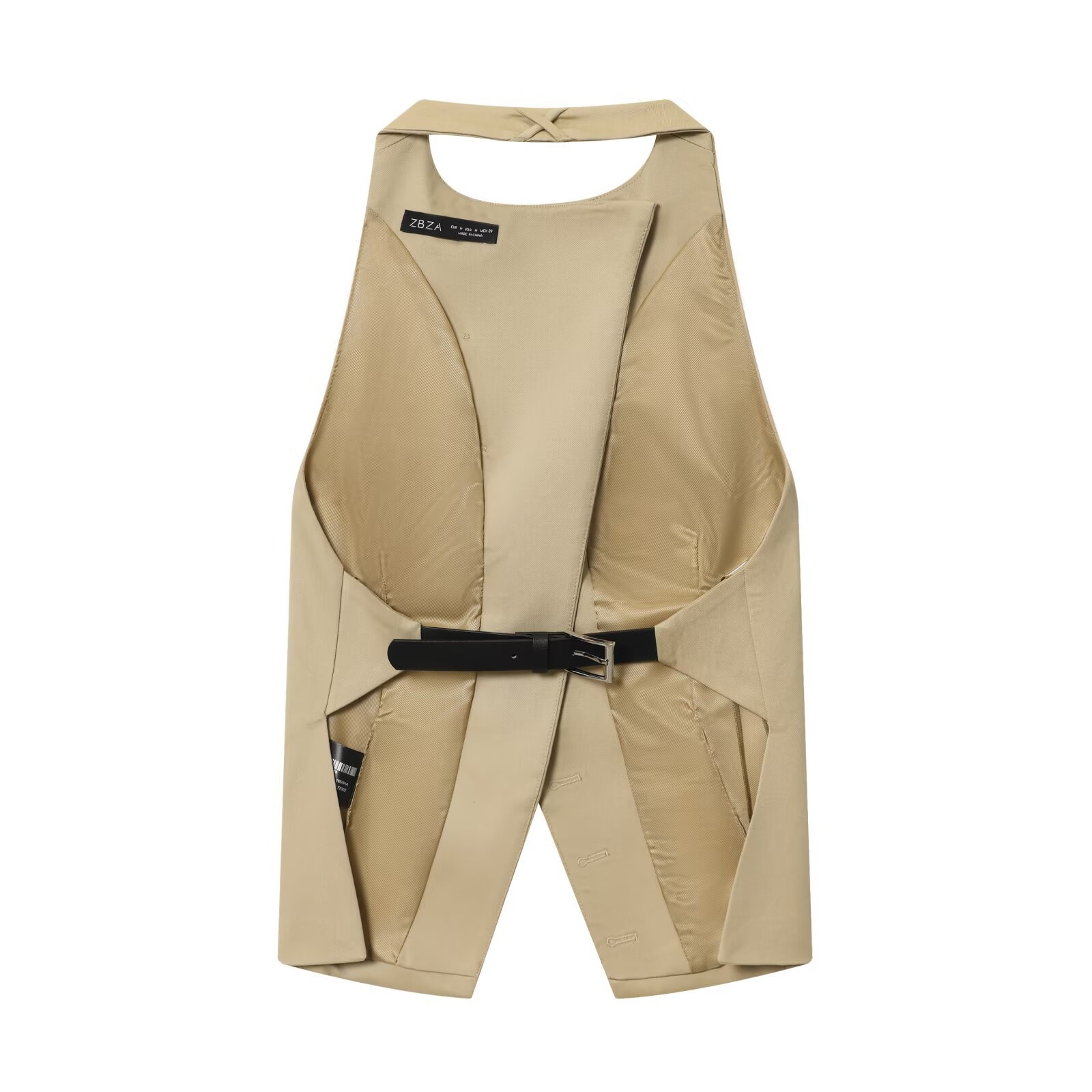 Top senza maniche con scollo all'americana - Blusa trendy senza schienale KUN-00060