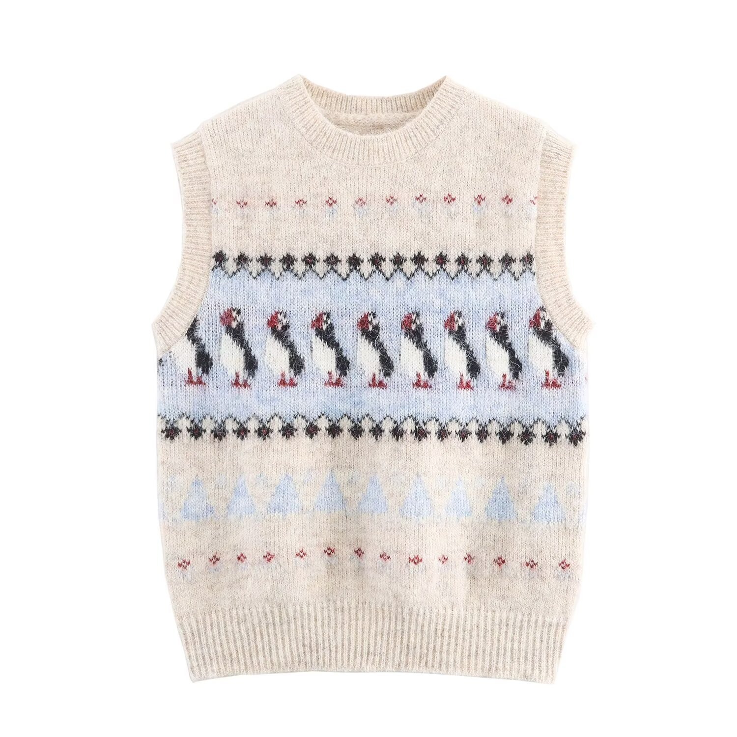 Gilet in maglia jacquard - Trendy & Stylish KUN-00063