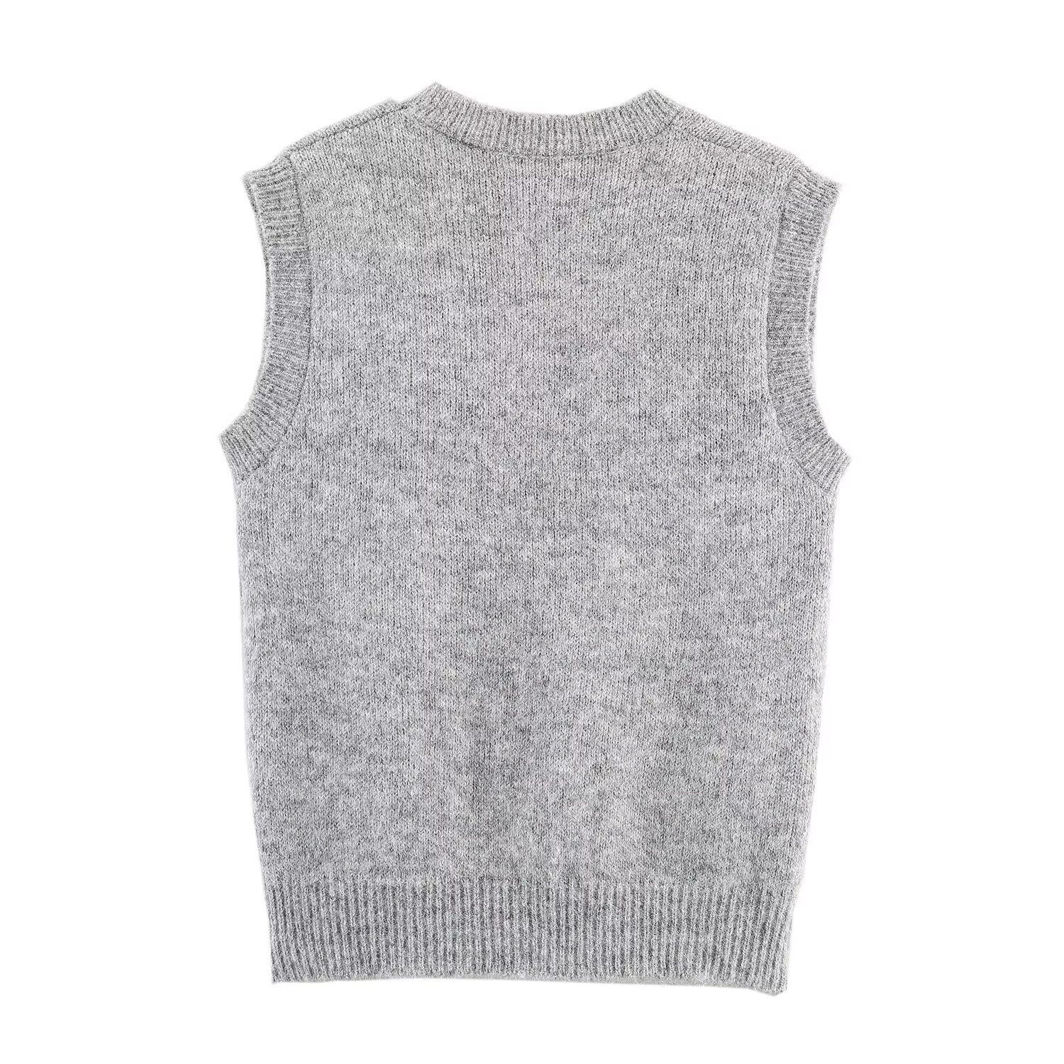 Gilet in maglia jacquard - Trendy & Stylish KUN-00063