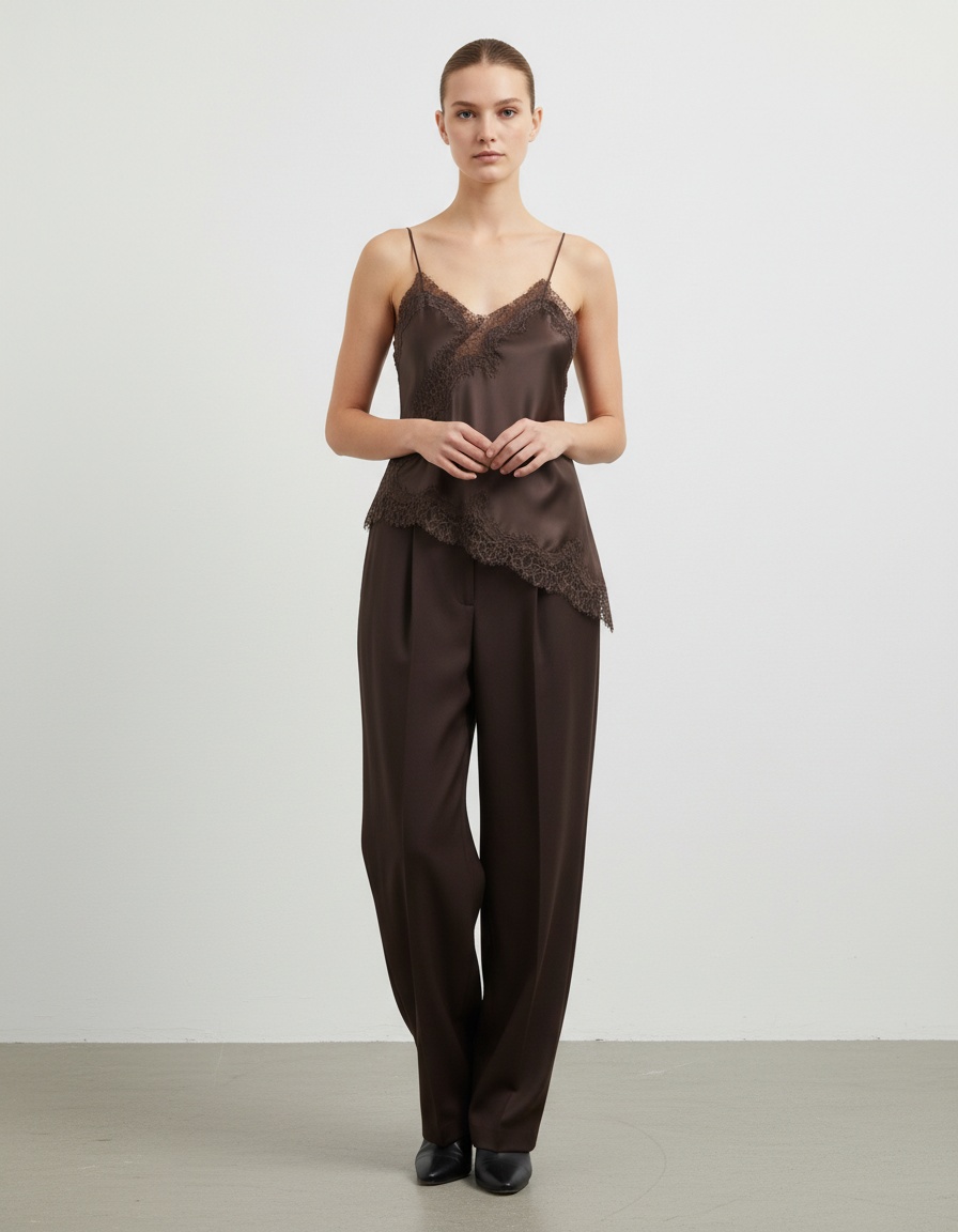 Top intimo in pizzo - Stile europeo chic KUN-00064