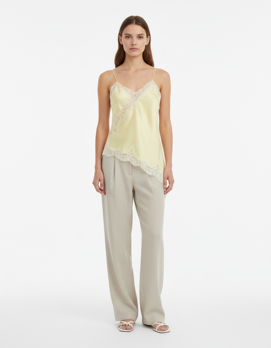 Top intimo in pizzo - Stile europeo chic KUN-00064