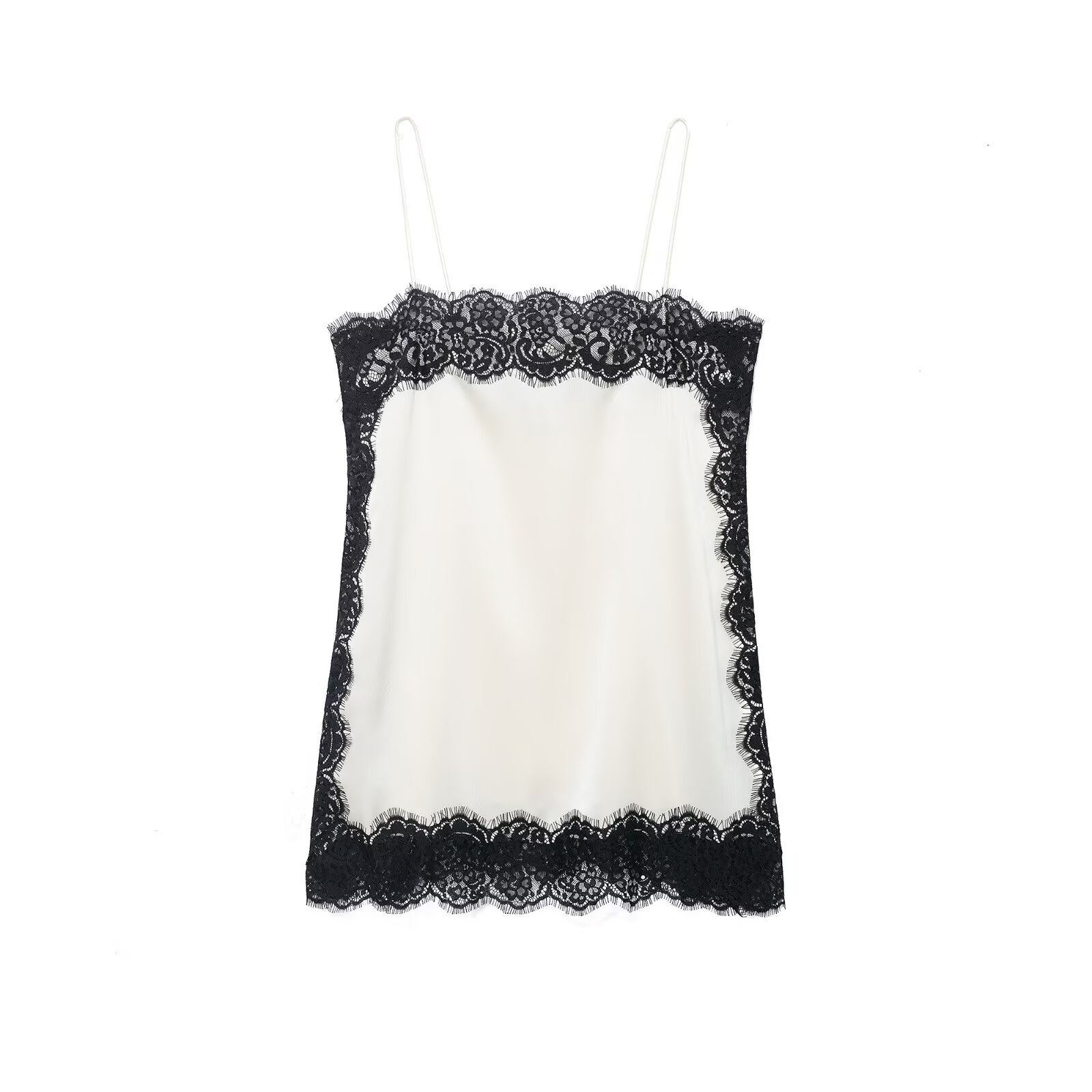 Top in pizzo di raso di seta - Elegante stile europeo KUN-00084