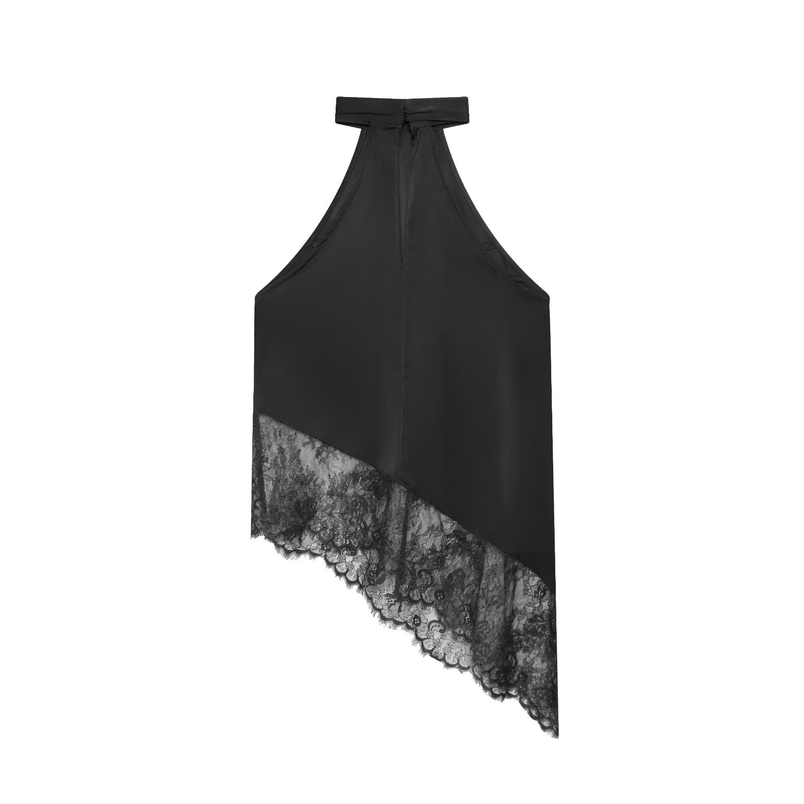 Top con scollo all'americana e pizzo - Camicetta sexy in stile europeo KUN-00093