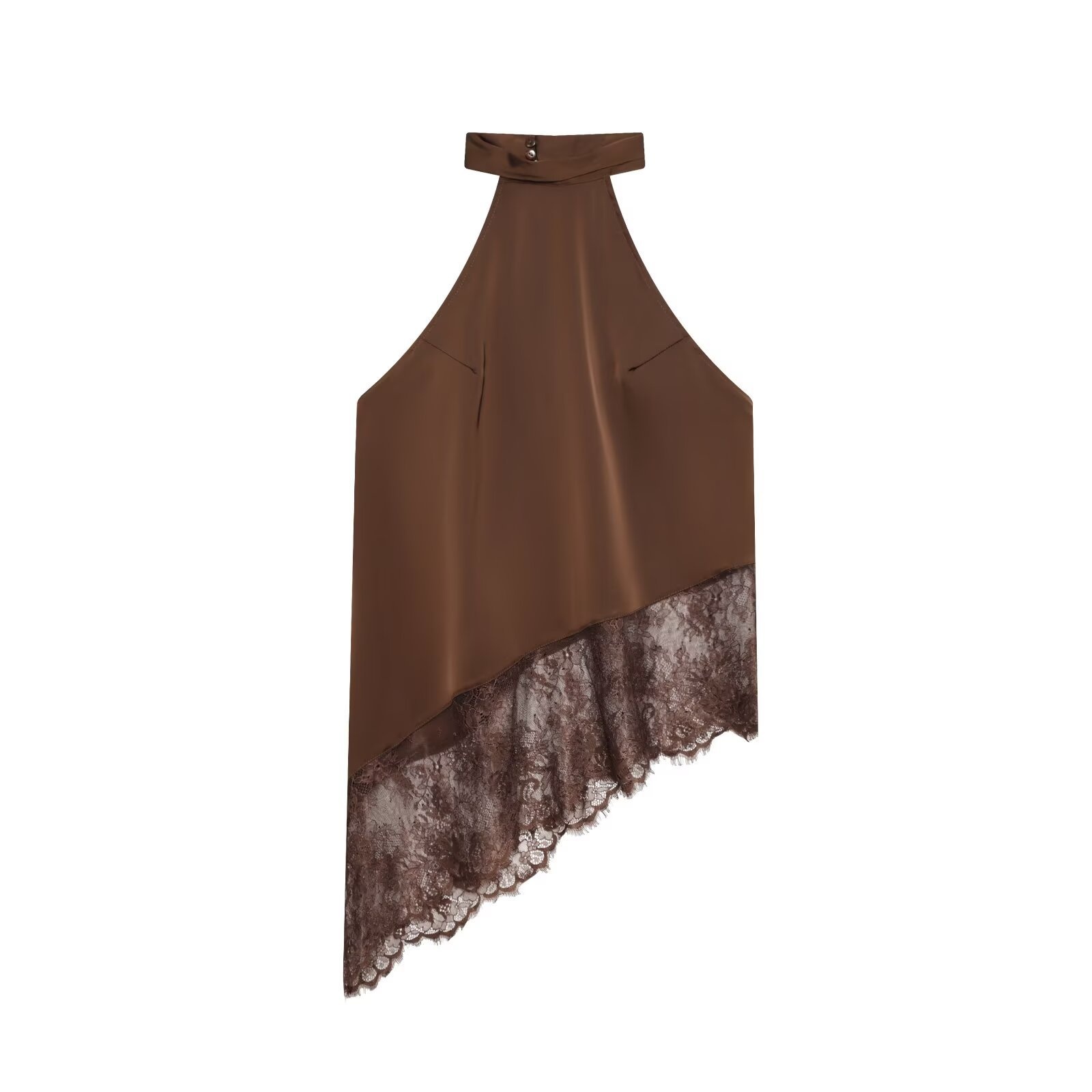 Top con scollo all'americana e pizzo - Camicetta sexy in stile europeo KUN-00093