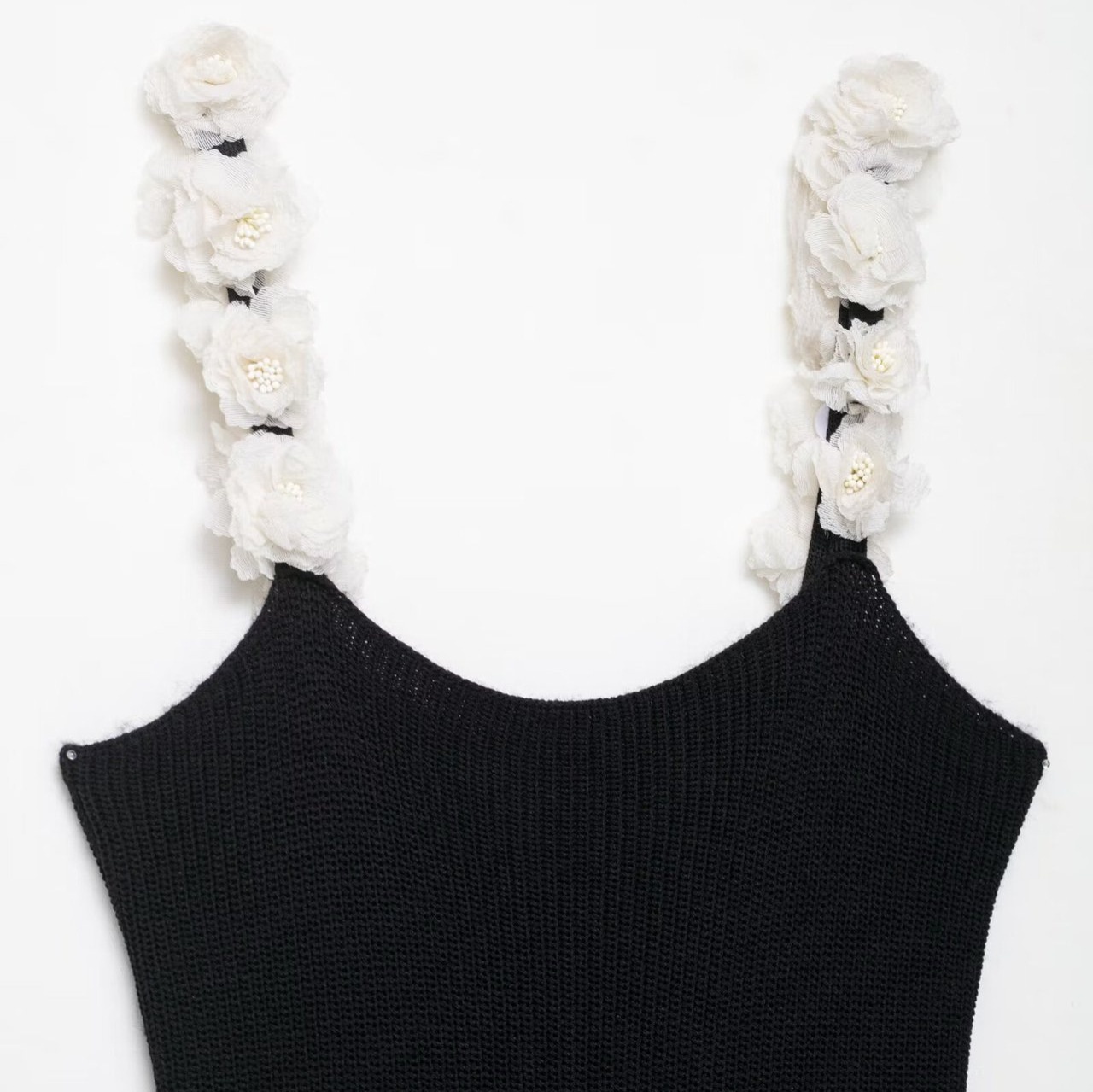 Top in maglia a fantasia floreale - Stile europeo di tendenza KUN-00095