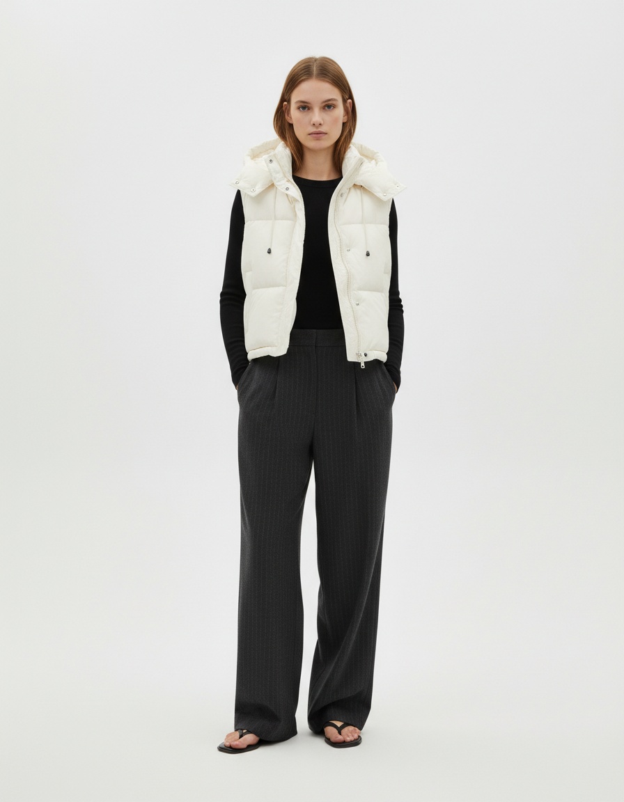 Gilet con cappuccio da donna - Elegante e versatile KUN-00098