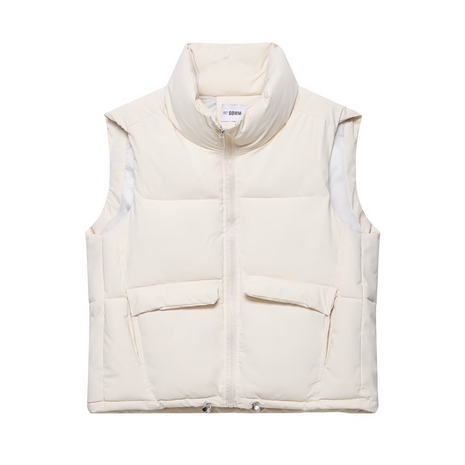 Gilet da donna in cotone, stile europeo, classico, senza maniche, modello KUN-00099