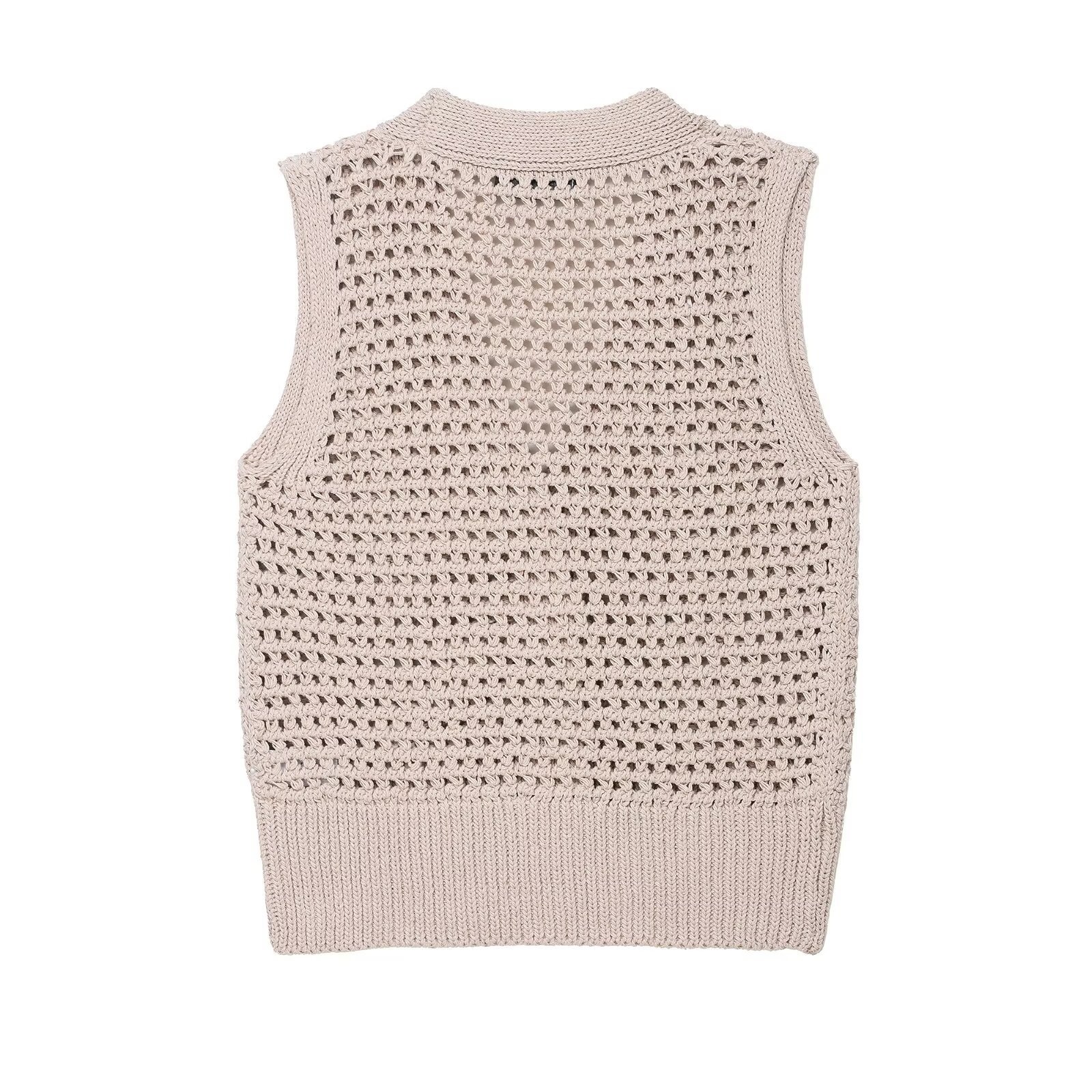 Gilet in maglia, cardigan corto stile anni '20, modello KUN-00100