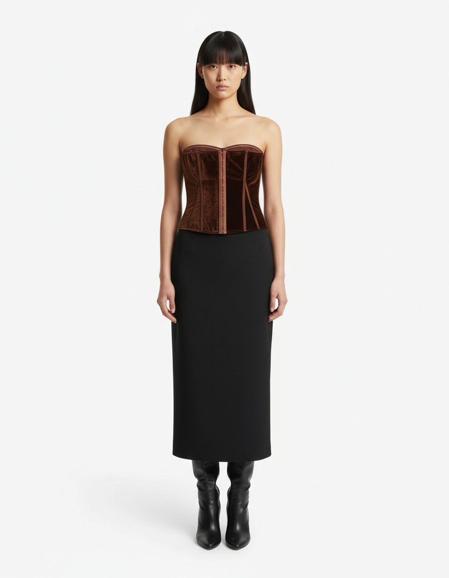 Top bustier in velluto - Elegante e trendy KUN-00117