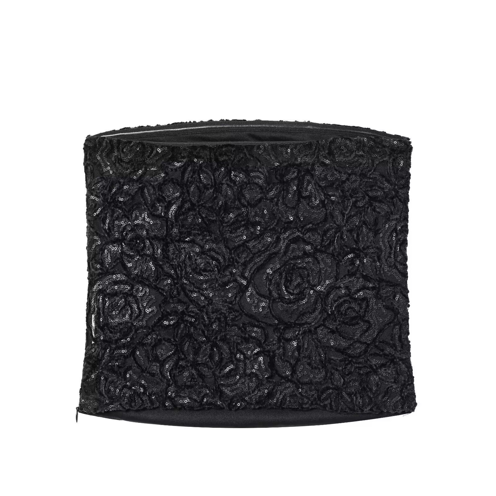 Top in velluto con dettagli di paillettes KUN-00119