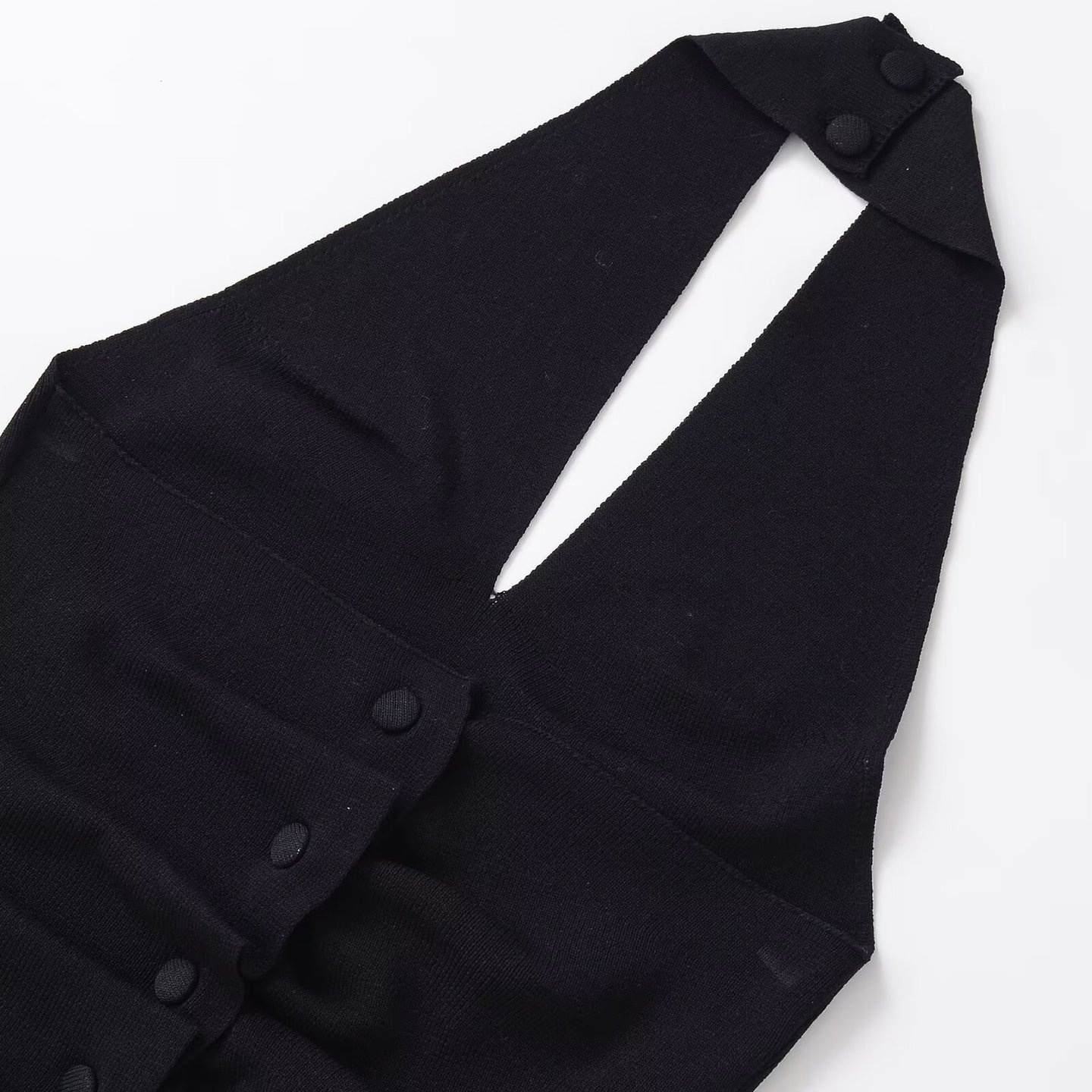 Canotta increspata con top all'americana in maglia KUN-00129