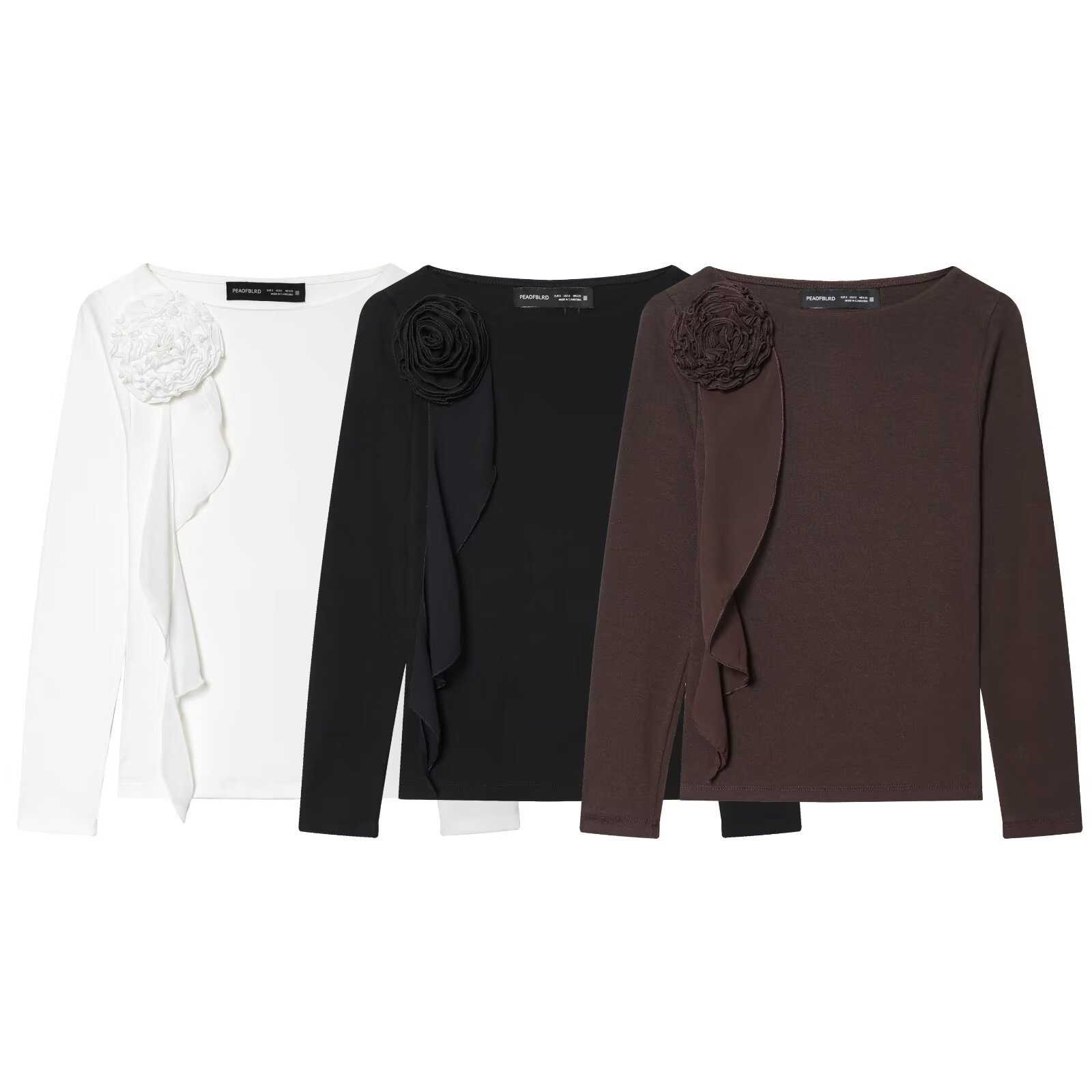 T-shirt floreale - Top trendy in stile europeo KUN-00008