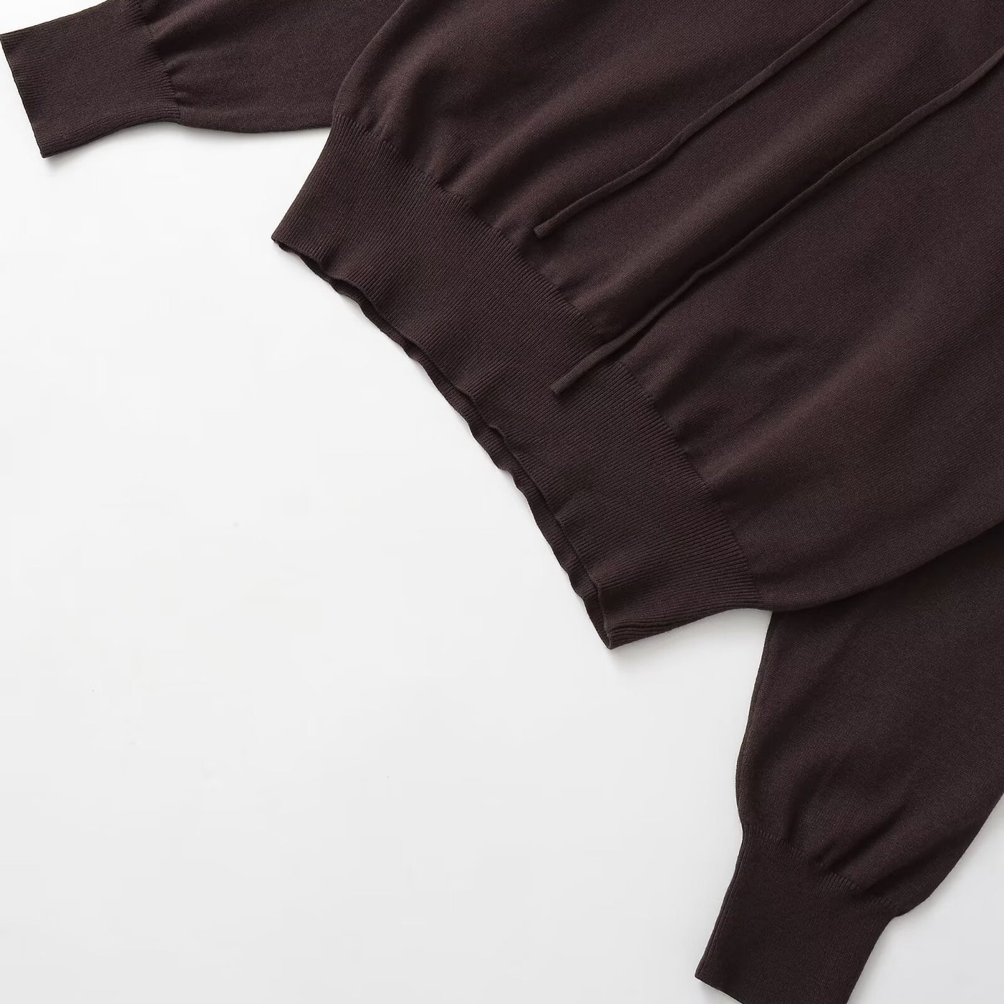 Knit Hoodie Women's Classic Versatile Sweatshirt KUN-00008