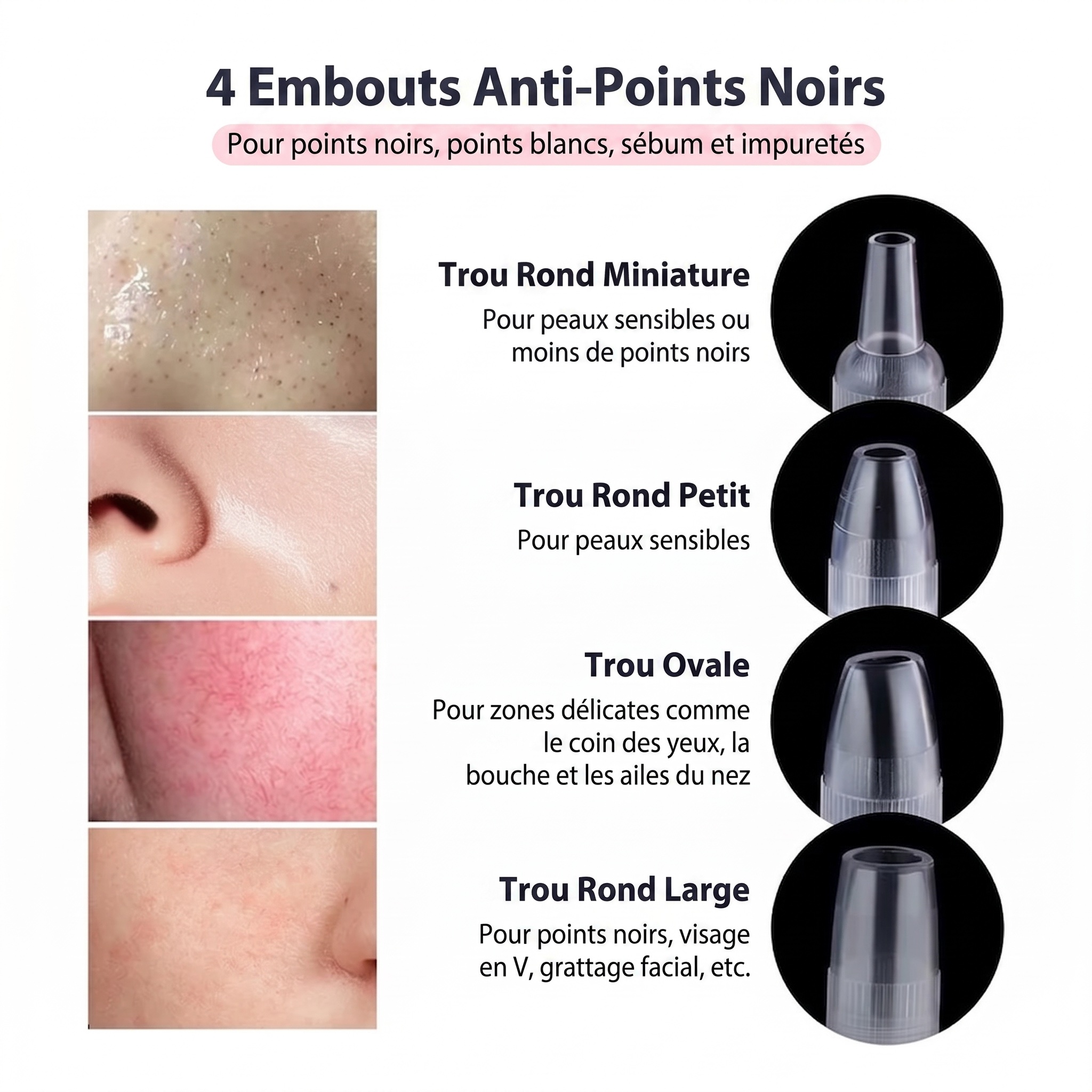 Appareil facial diamant | Microdermabrasion et éliminateur de points noirs