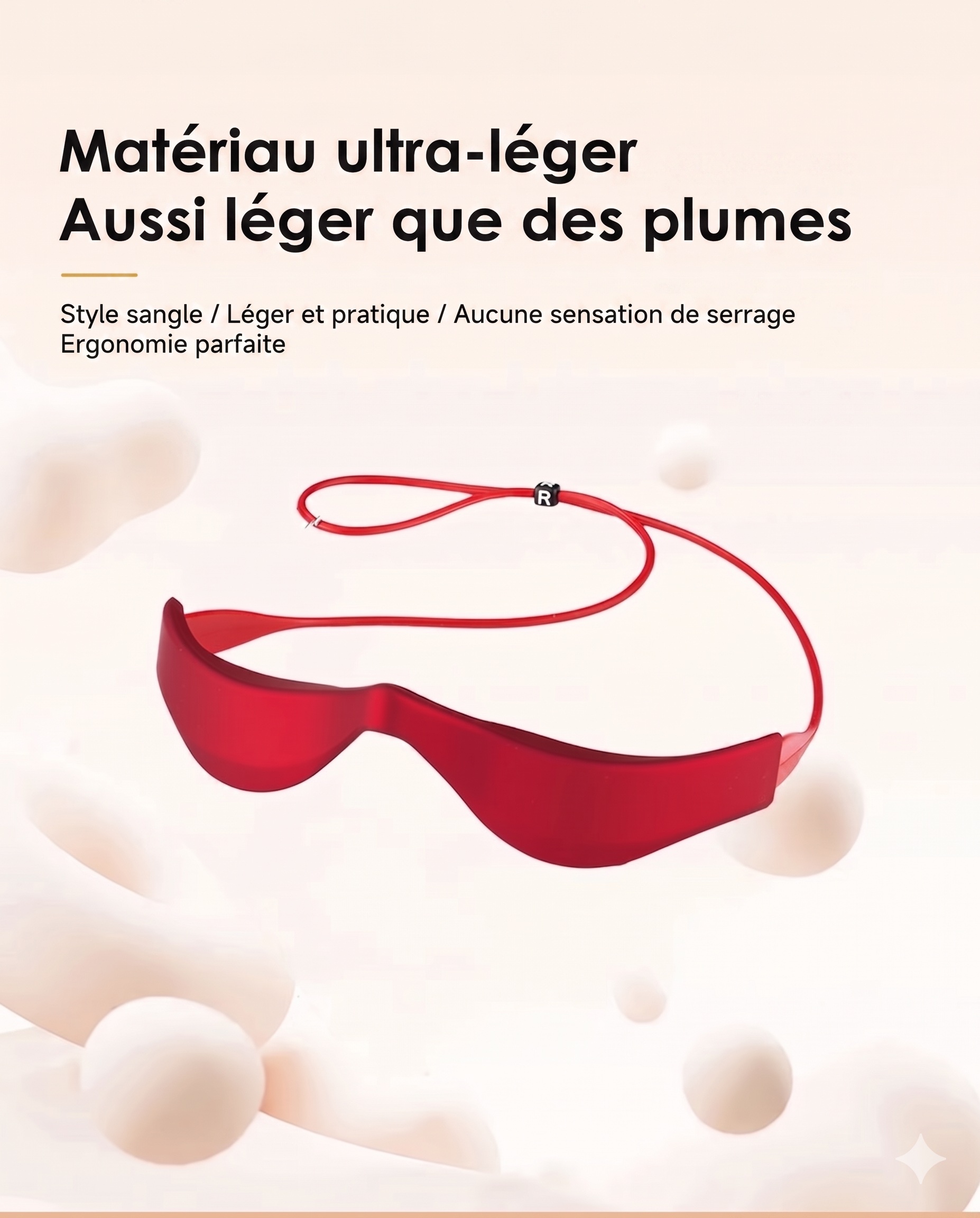 Appareil de massage oculaire EMS à lumière rouge - Revitalisez vos yeux, un plaisir quotidien