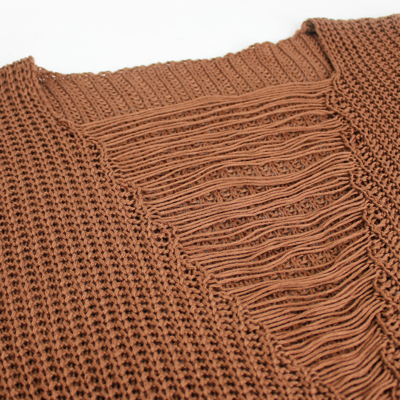 Knit Top Long Sleeve Lightweight Hollow Out Spring Summer SSU-00052