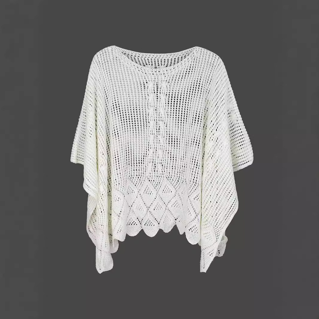 Crochet Beach Cover Up Summer Tunic Top