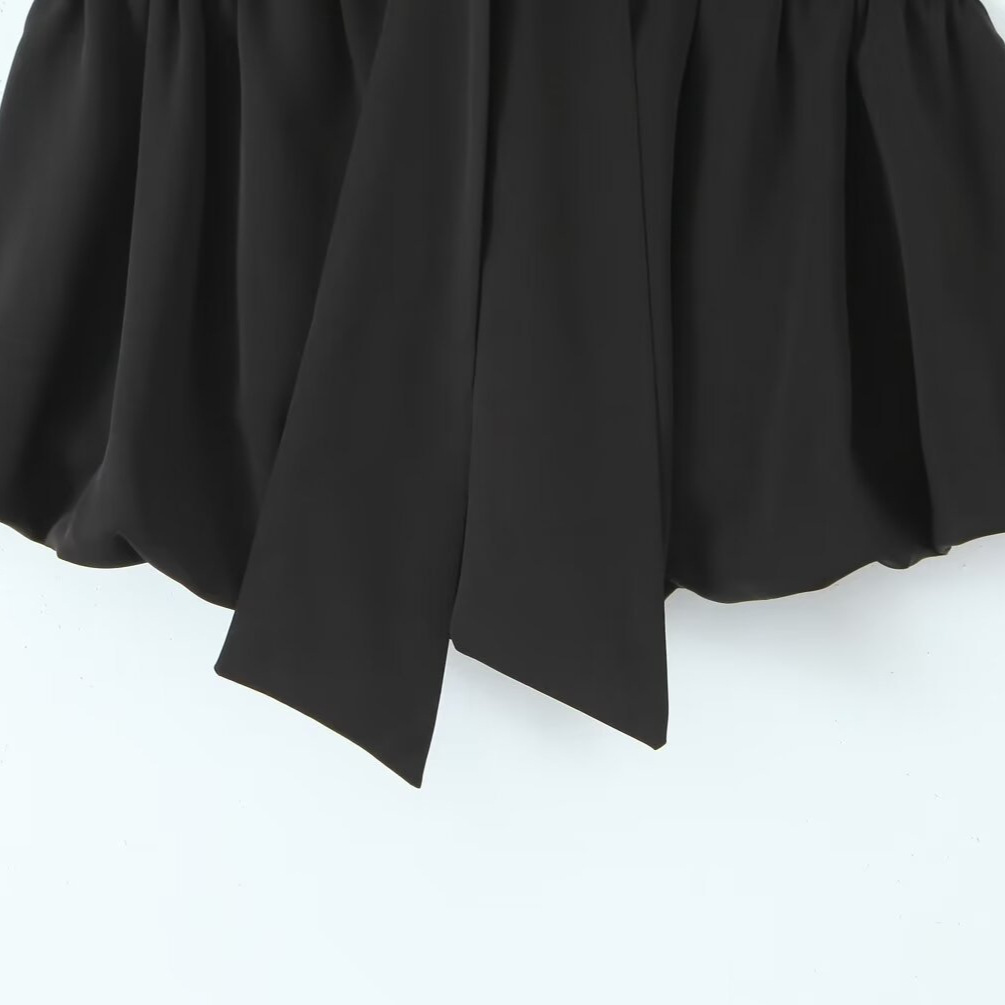 Women's Tie-Front Crop Top Chic Trendy KUN-00008