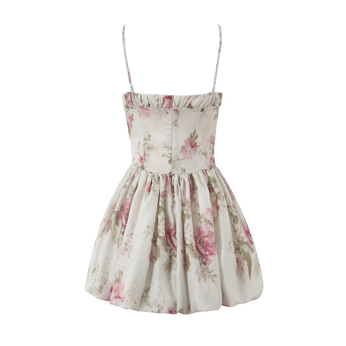 Floral Mini Dress Classic Versatile KUN-00120