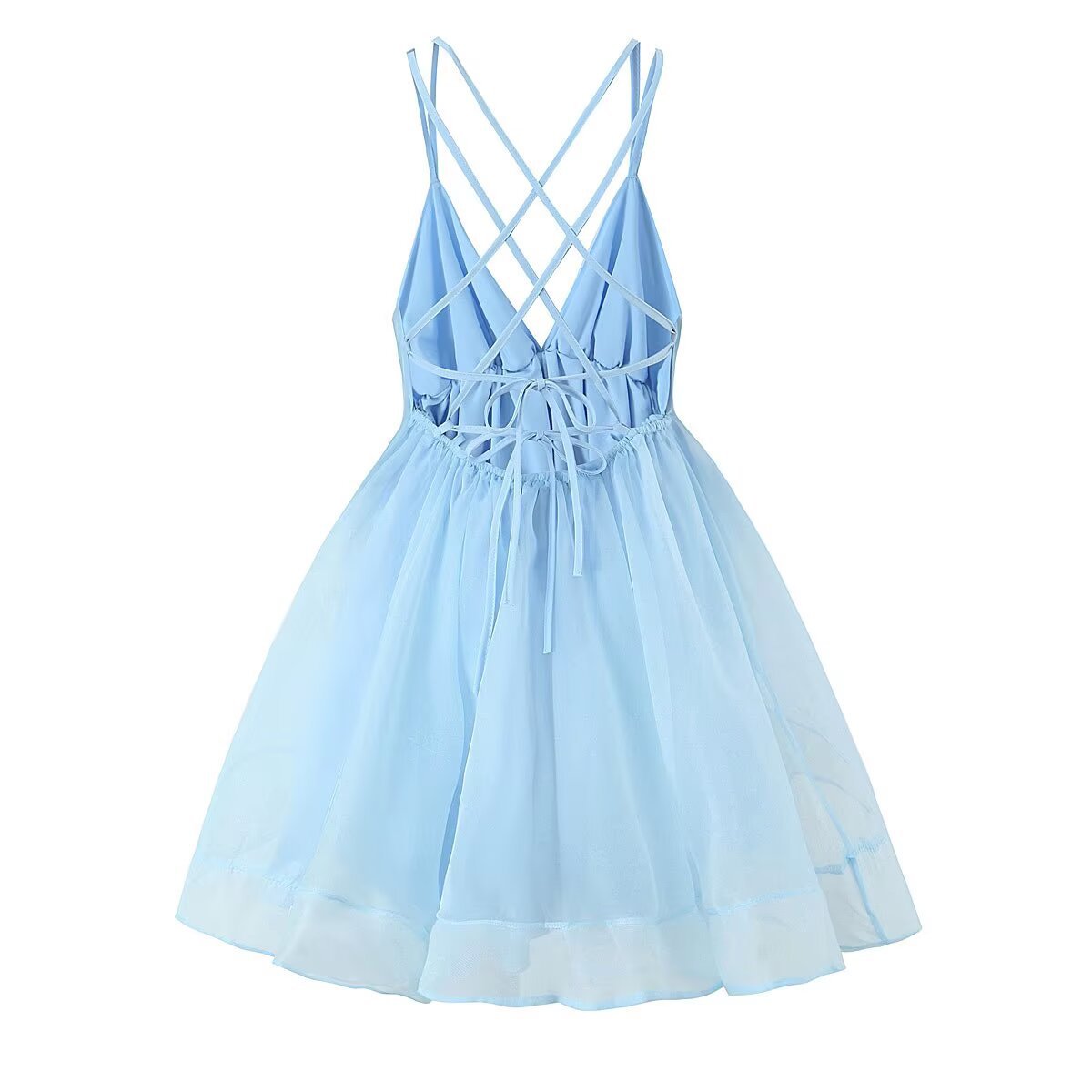 Rückenfreies Kleid zum Binden – Schickes europäisches Kleid KUN-00018