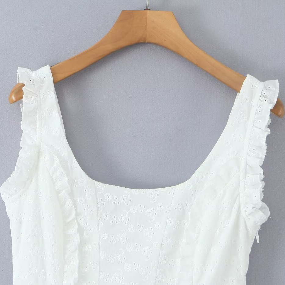 Dames mini-jurk met ruches en mouwen, klassiek chic KUN-00014