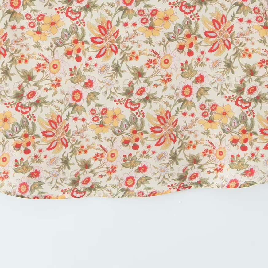 Vestido mini floral de corte A - Elegante y moderno KUN-00045