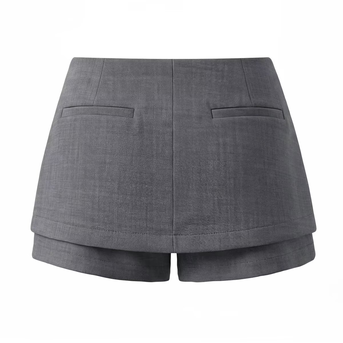 Women's A-Line Suit Skirt Pants - Stylish Slit KUN-00011