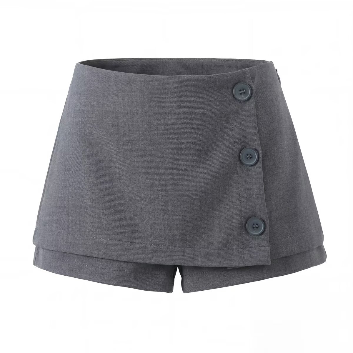 Women's A-Line Suit Skirt Pants - Stylish Slit KUN-00011