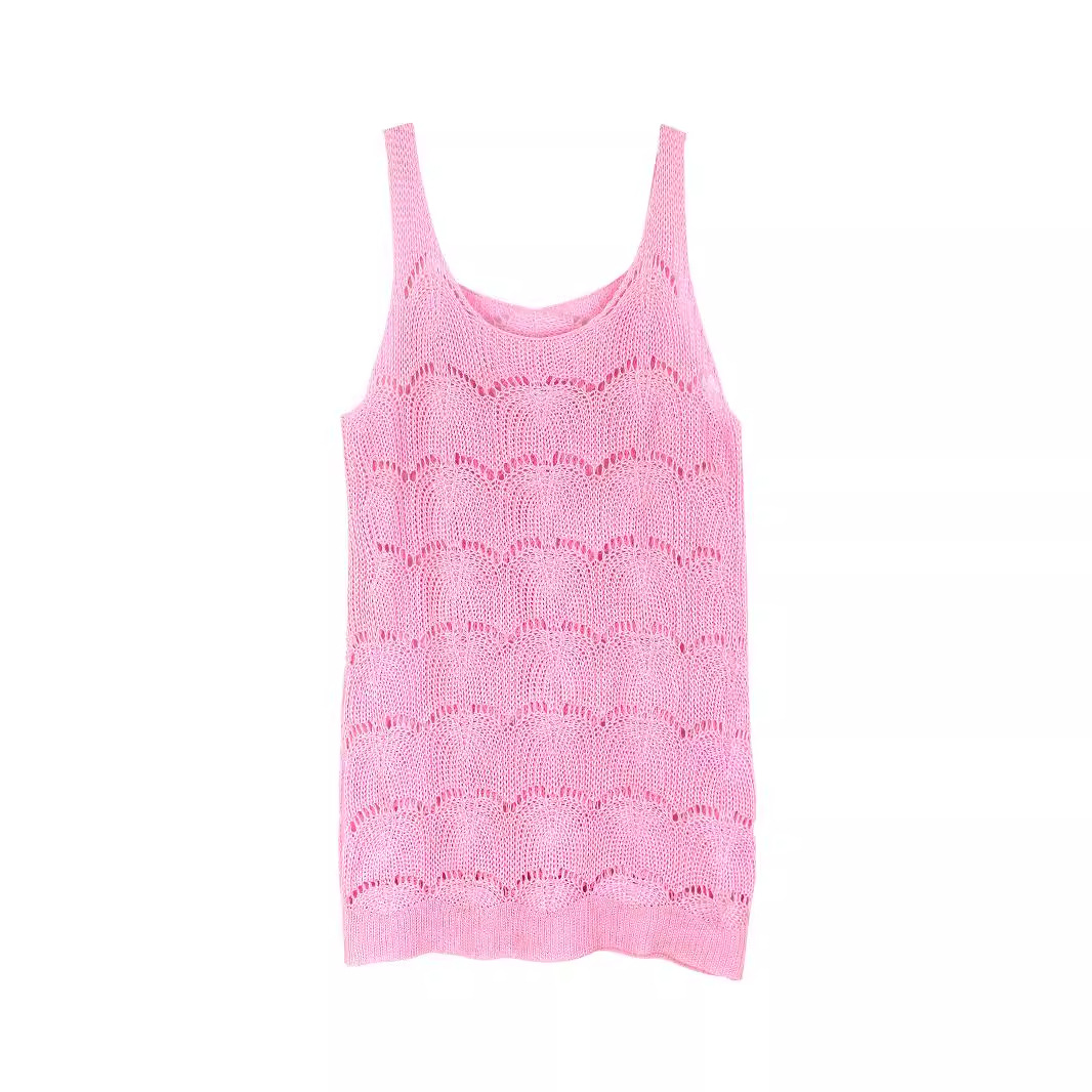 Knitted Vest Dress Sleeveless Summer Mini Dress