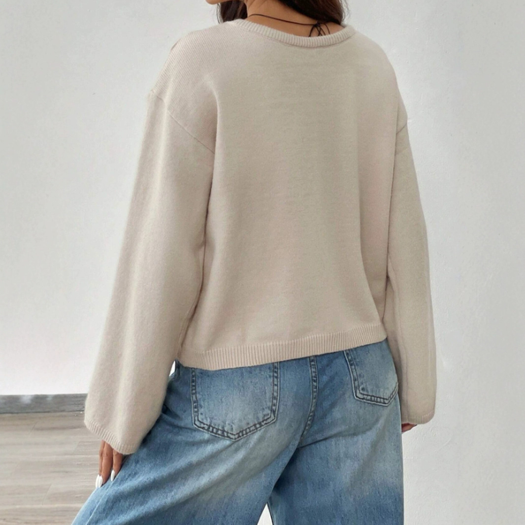 Knitted Long Sleeve Cardigan Comfortable Fall Winter Outerwear SSU-00119