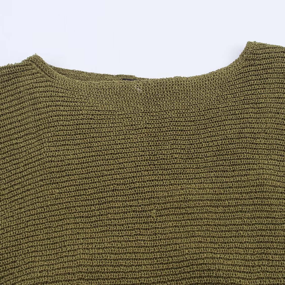 Knit Top Color Block Trendy Sweater KUN-00012