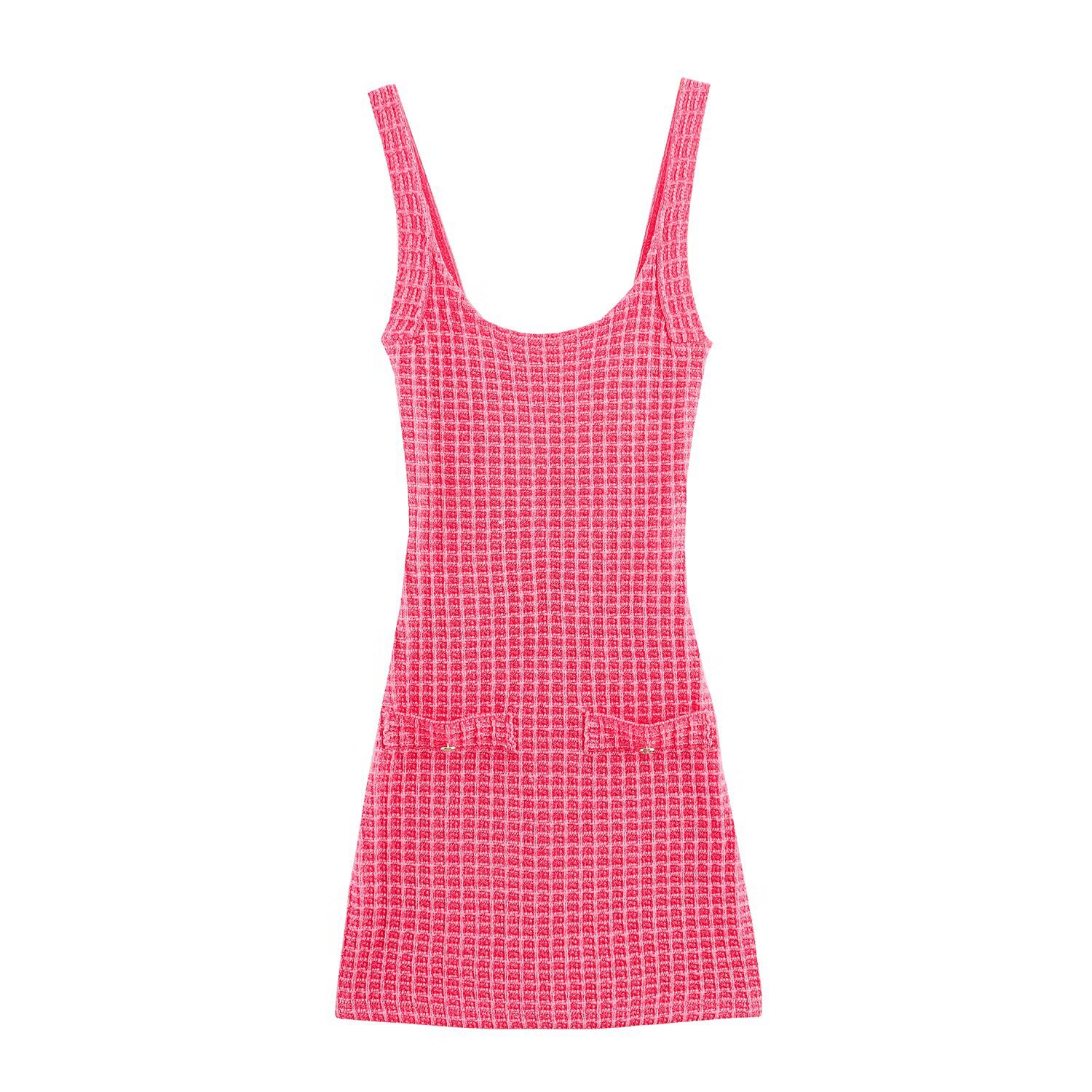 Nauwsluitende mini-jurk voor dames - Stretch, mouwloos KUN-00070