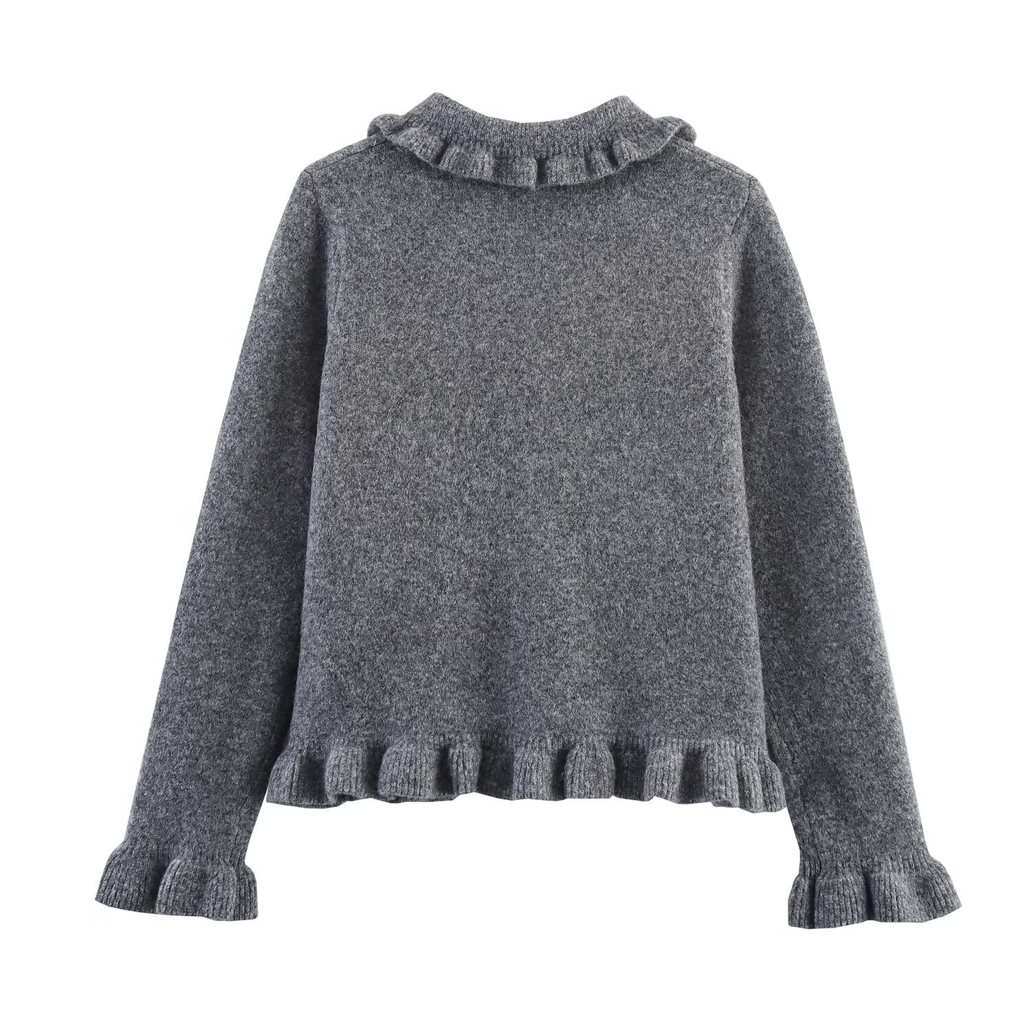 Gilet cardigan en maille à plusieurs épaisseurs - Pull femme style européen KUN-00036