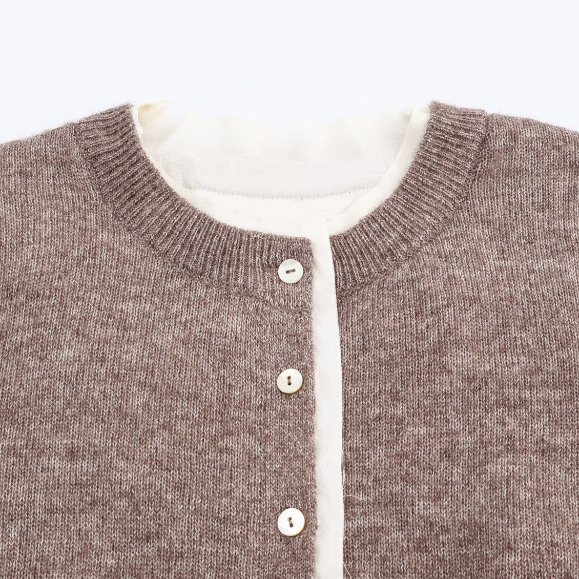 Gilet en maille color block, pull élégant KUN-00293