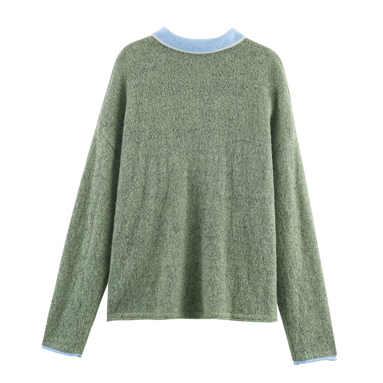 Knit Polo Shirt - European Style Color Block KUN-00044