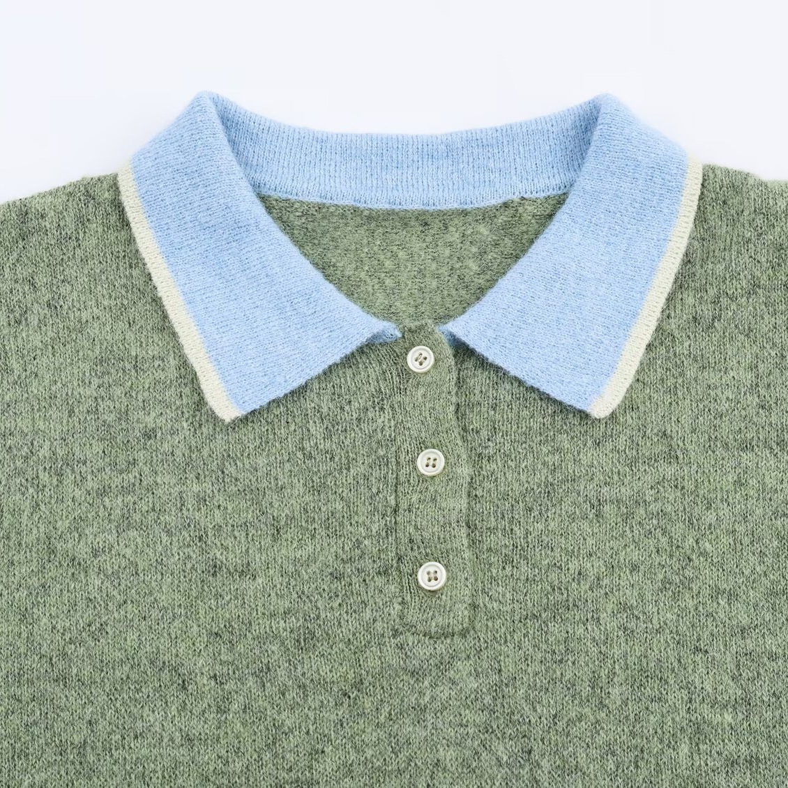 Knit Polo Shirt - European Style Color Block KUN-00044