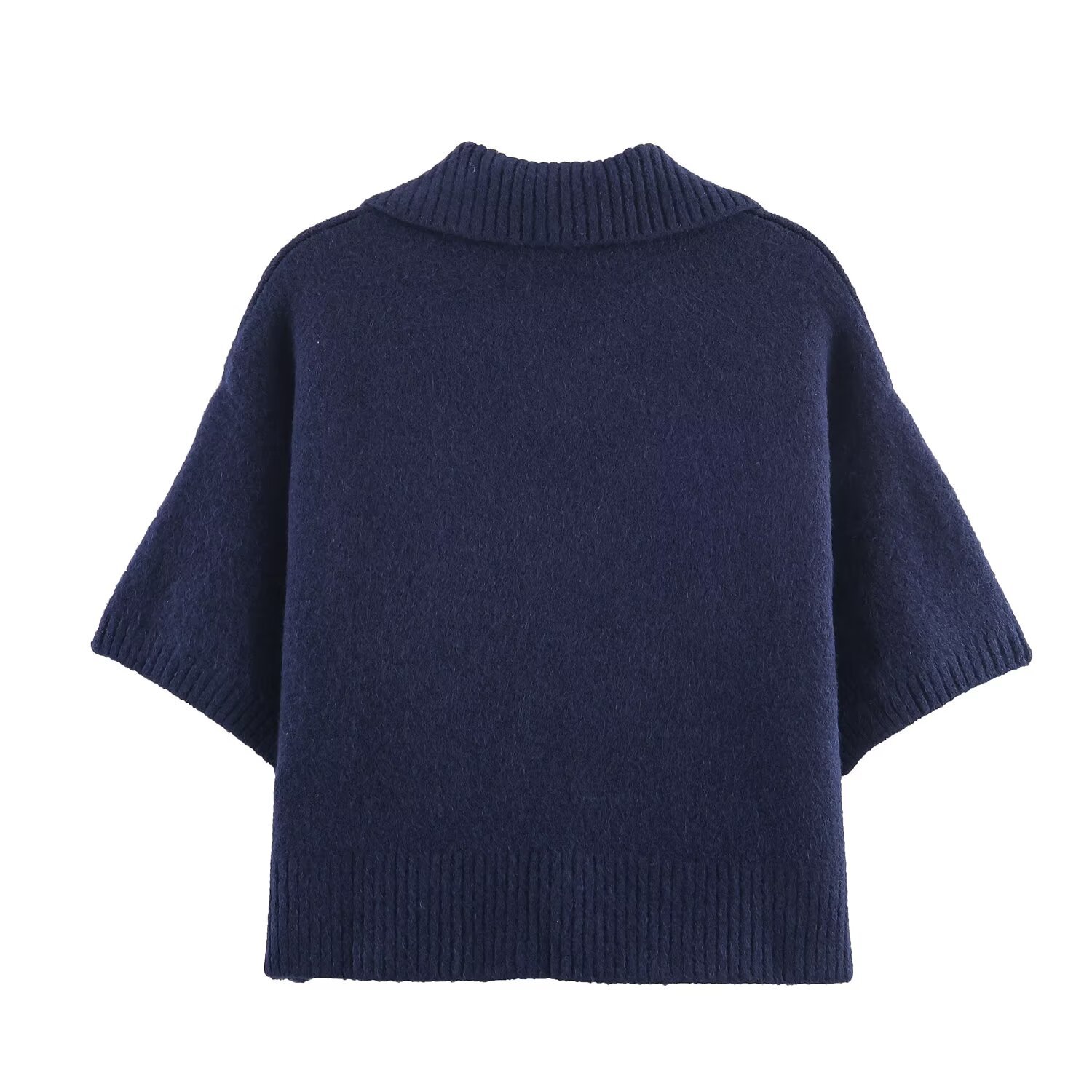 Stricktop Kurzarm, stylischer europäischer Stil KUN-00016