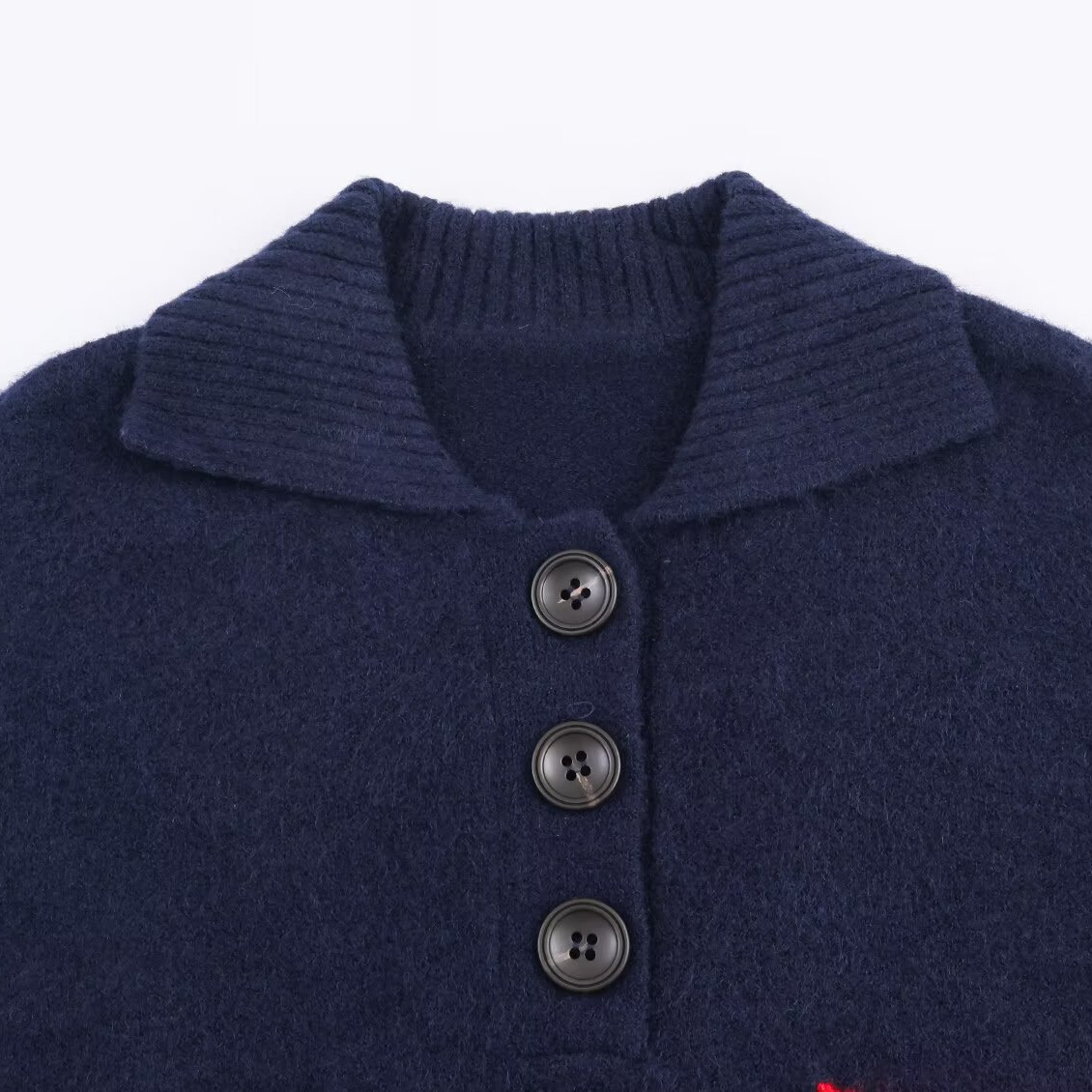 Stricktop Kurzarm, stylischer europäischer Stil KUN-00016